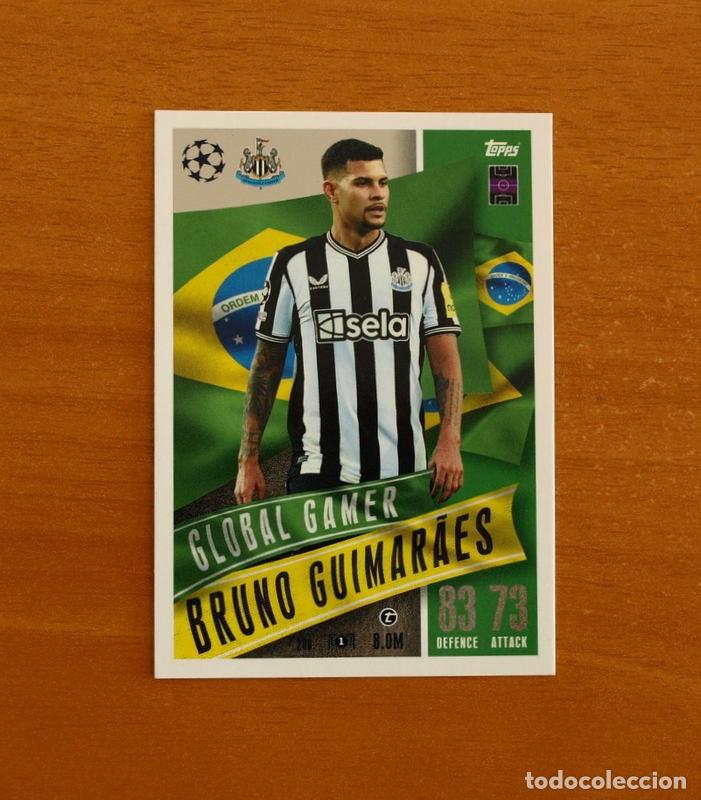 Fu&szlig;ball-Sticker: Newcastle United -N&ordm; 200 Bruno Guimar&acirc;es -Global Gamer-Topps Match Attax Trading Card Game-2023-2024
