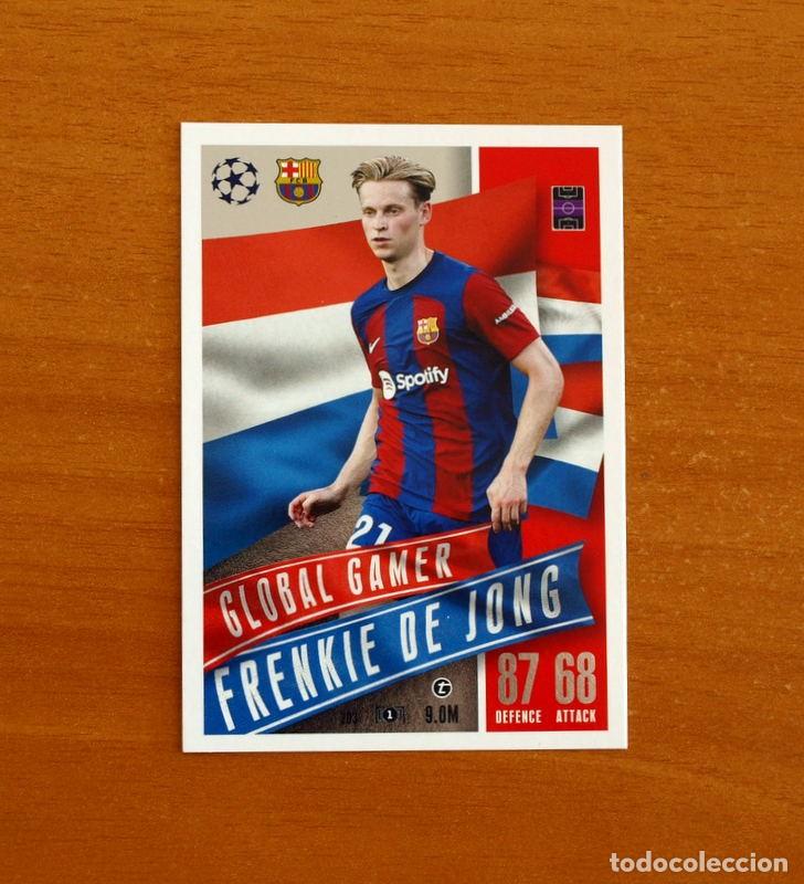 Cromos de f&uacute;tbol: Barcelona -N&ordm; 203 Frenkie de Jong -Global Gamer-Topps Match Attax Trading Card Game-2023-2024