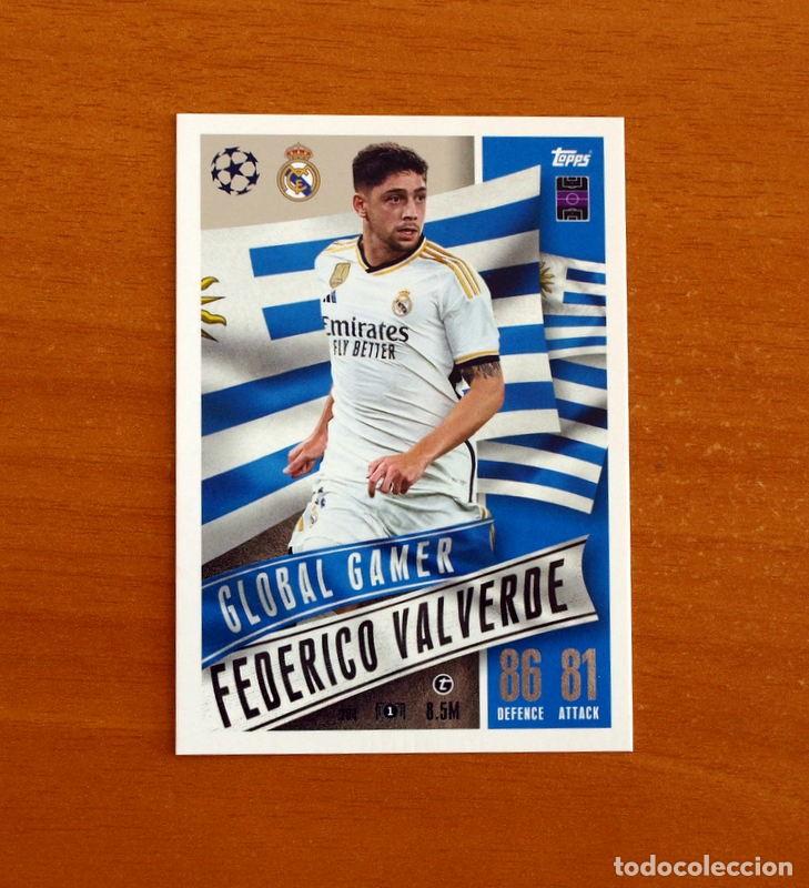 Cromos de f&uacute;tbol: Real Madrid -N&ordm; 204 Federico Valverde -Global Gamer-Topps Match Attax Trading Card Game-2023-2024