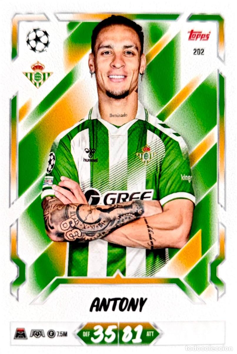 Cromos de f&uacute;tbol: 202 Antony - Real Betis - TOPPS Match Attax 2026 2027 26 27