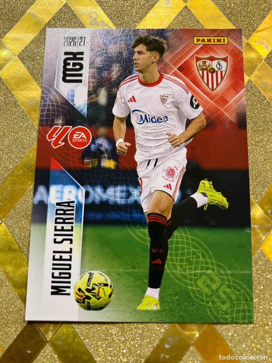Cromos de f&uacute;tbol: CROMO DE FUTBOL NUMERO 338 MIQUEL SIERRA SEVILLA LIGA 2026 2027 MEGACRACKS MGK PANINI !
