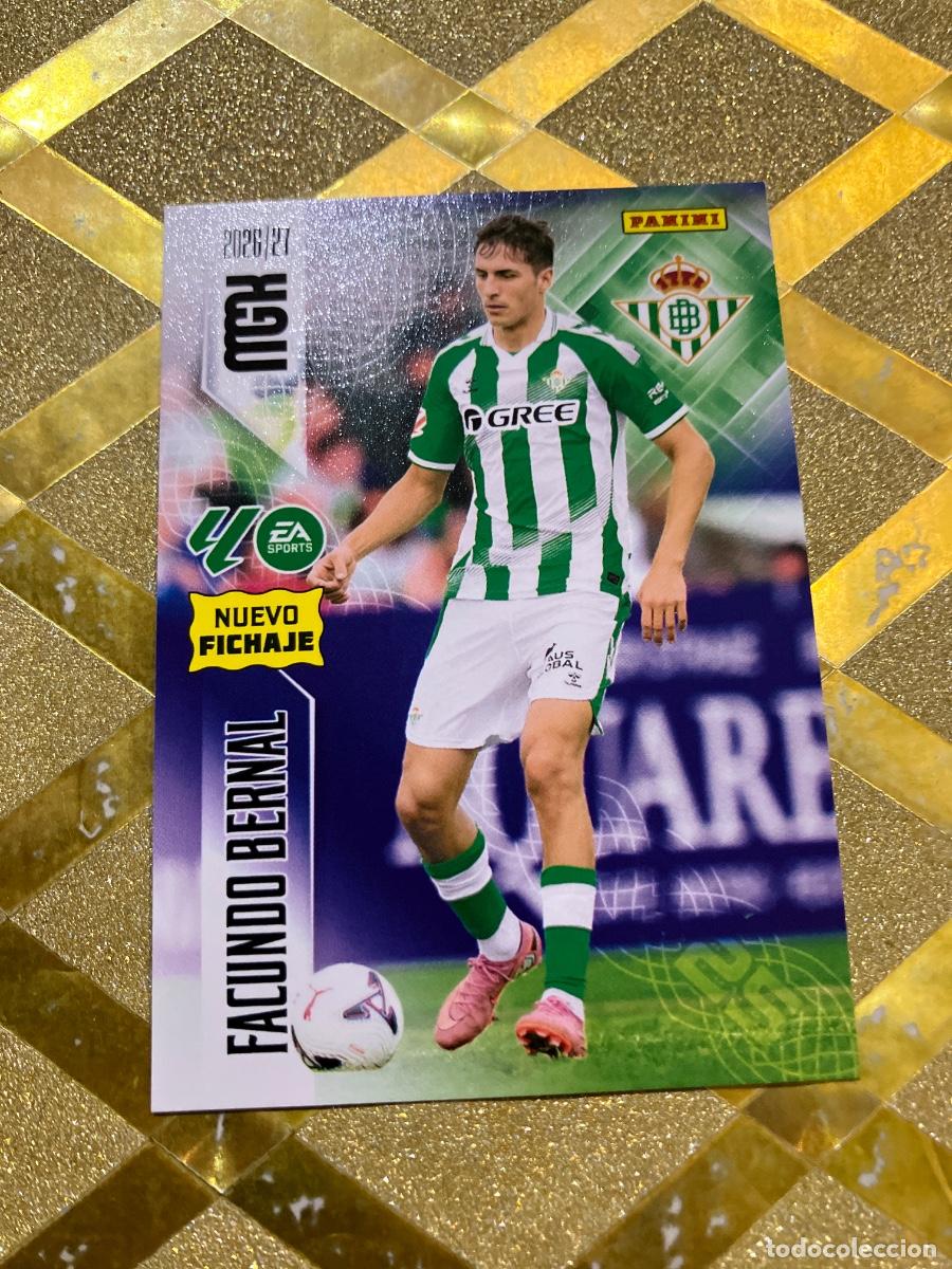 Cromos de f&uacute;tbol: CROMO DE FUTBOL 484 FACUNDO BERNAL BETIS NUEVO FICHAJE LIGA 2026 2027 MEGACRACKS MGK PANINI !