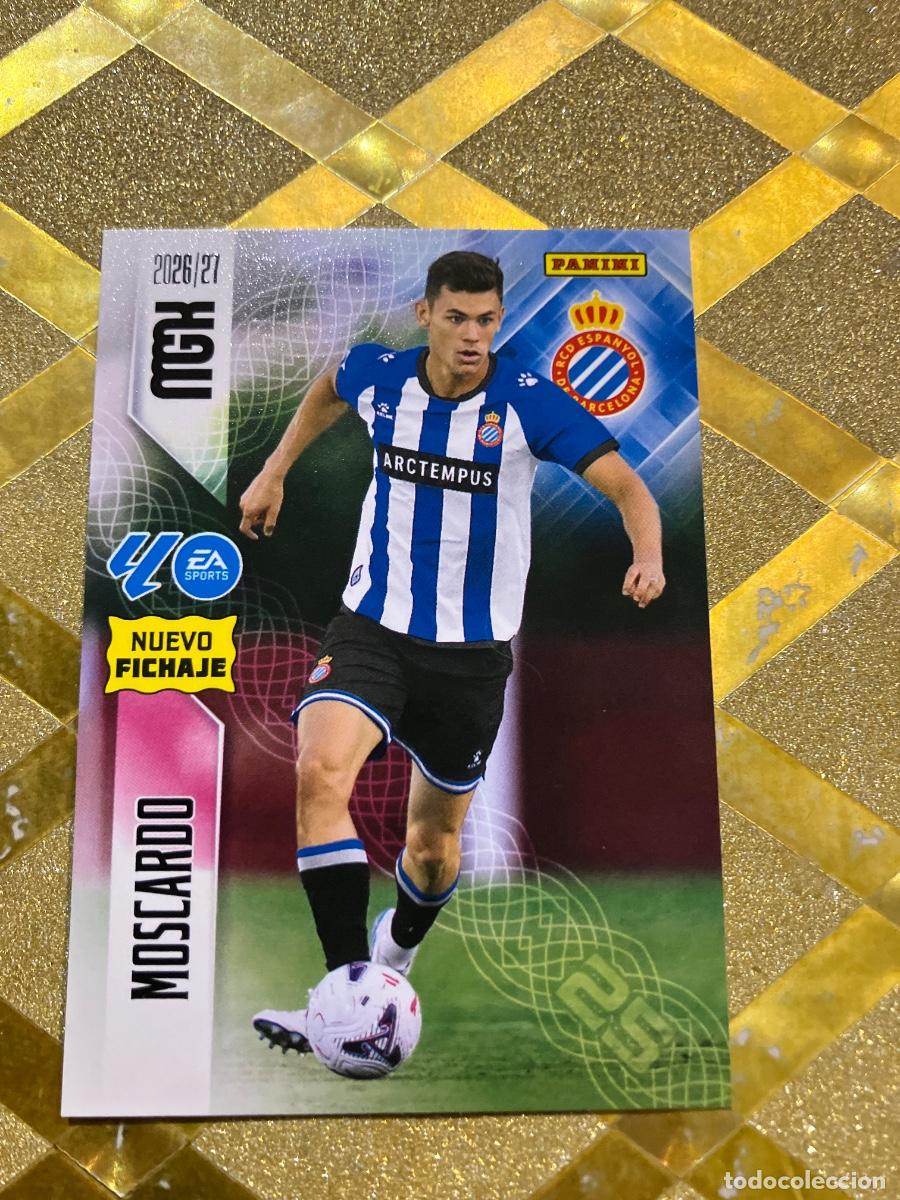 Cromos de f&uacute;tbol: CROMO DE FUTBOL 482 MOSCARDO ESPA&Ntilde;OL ESPANYOL NUEVO FICHAJE LIGA 2026 2027 MEGACRACKS MGK PANINI !