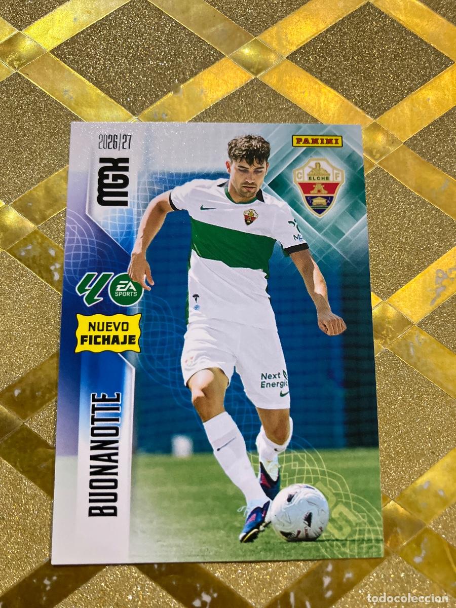 Cromos de f&uacute;tbol: CROMO DE FUTBOL 480 BOUNANOTTE ELCHE NUEVO FICHAJE LIGA 2026 2027 MEGACRACKS MGK PANINI !
