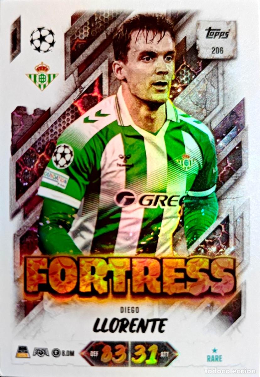 Cromos de f&uacute;tbol: 206 Diego Llorente - Real Betis - FORTRESS - TOPPS Match Attax 2026 2027 26 27