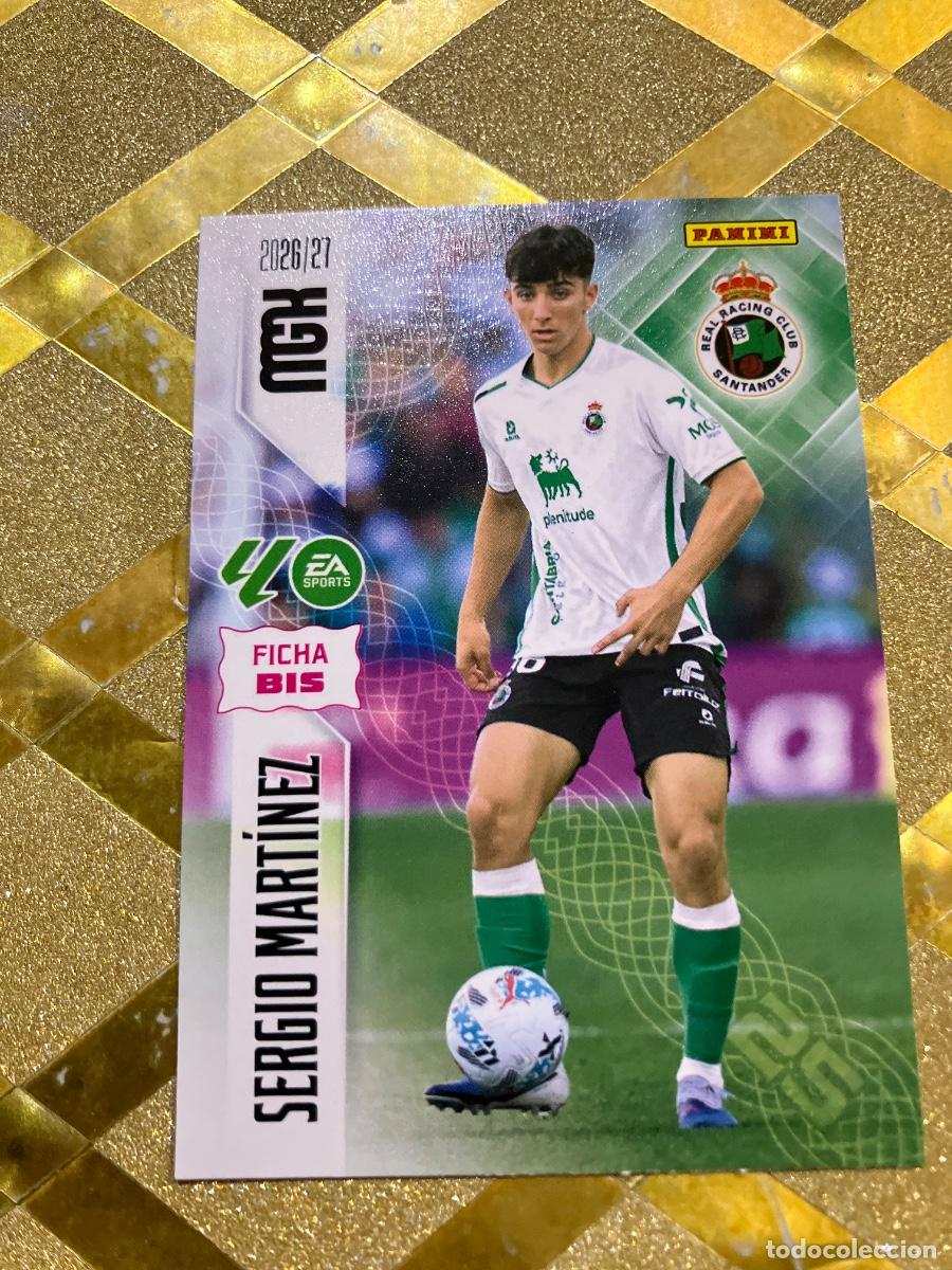 Cromos de f&uacute;tbol: CROMO DE FUTBOL NUMERO 283 BIS SERGIO RACING DE SANTANDER LIGA 2026 2027 MEGACRACKS MGK PANINI !