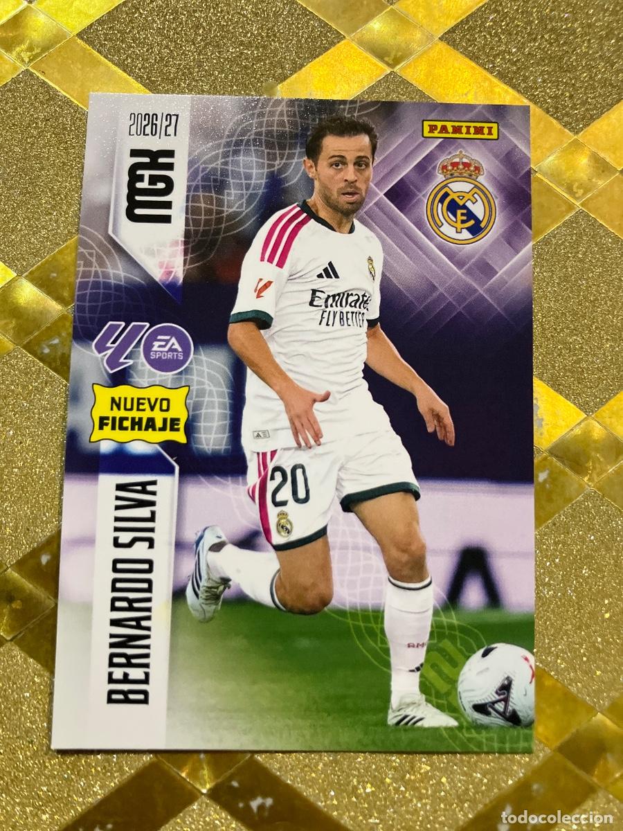 Cromos de f&uacute;tbol: CROMO DE FUTBOL 488 BERNARDO SILVA REAL MADRID NUEVO FICHAJE LIGA 2026 2027 MEGACRACKS MGK PANINI !