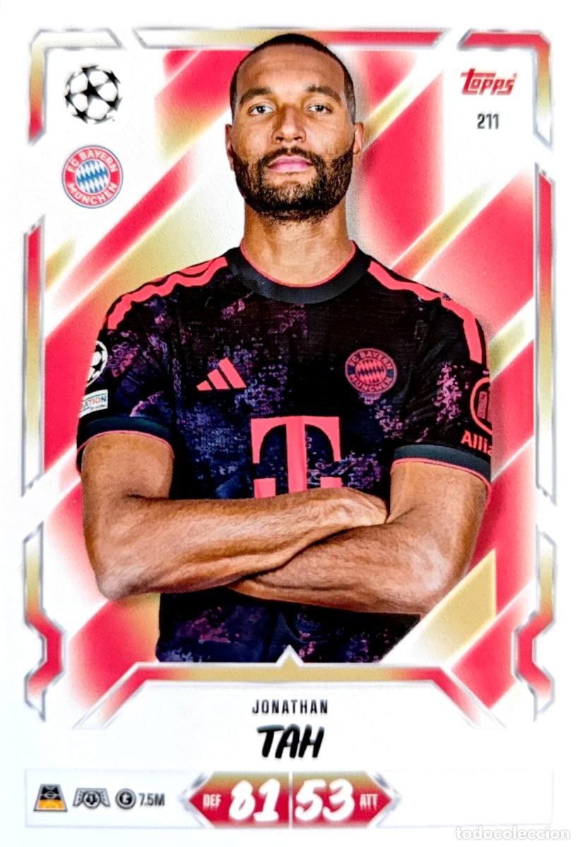 Cromos de f&uacute;tbol: 211 Jonathan Tah - FC Bayern M&uuml;nchen - TOPPS Match Attax 2026 2027 26 27