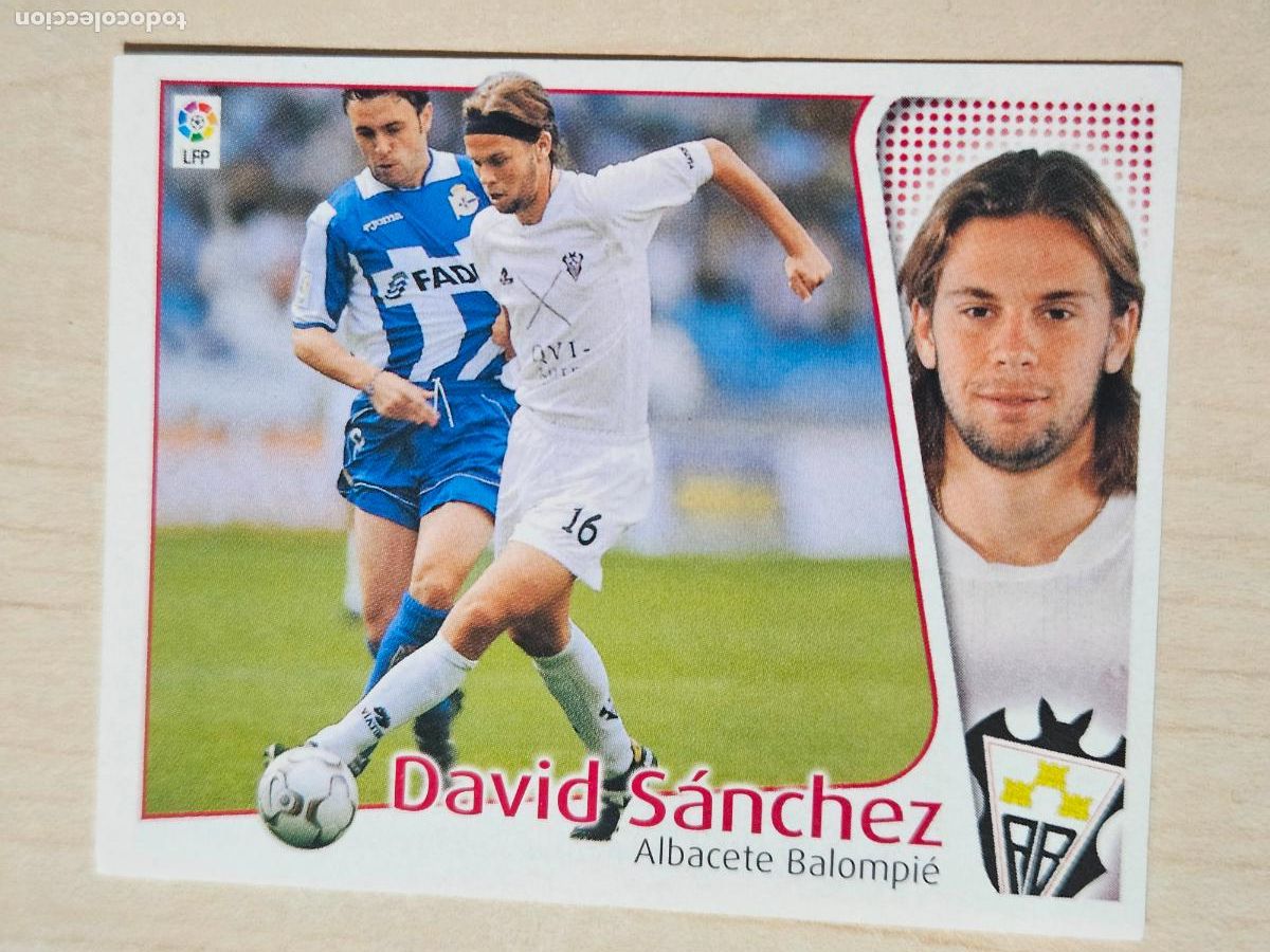 Cromos de f&uacute;tbol: CROMO DAVID SANCHEZ - ESTE 2004 05 - 04 05 - CROMO SIN PEGAR - ALBACETE