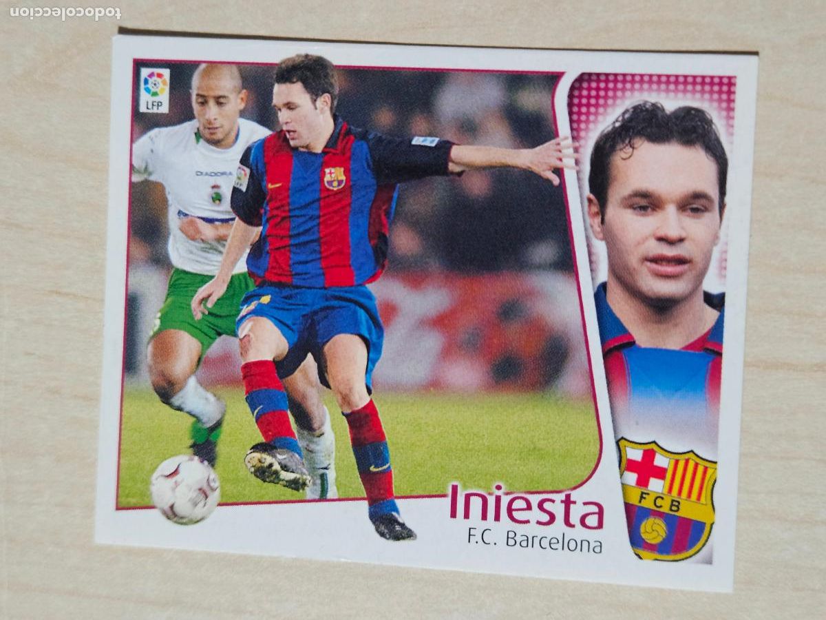 Cromos de f&uacute;tbol: CROMO INIESTA - ESTE 2004 05 - 04 05 - CROMO SIN PEGAR - BARCELONA