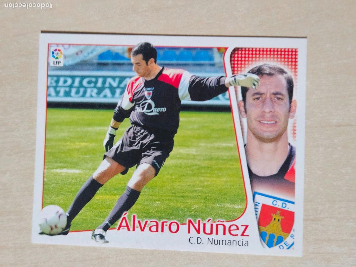 Cromos de f&uacute;tbol: CROMO ALVARO NU&Ntilde;EZ - ESTE 2004 05 - 04 05 - CROMO SIN PEGAR - NUMANCIA