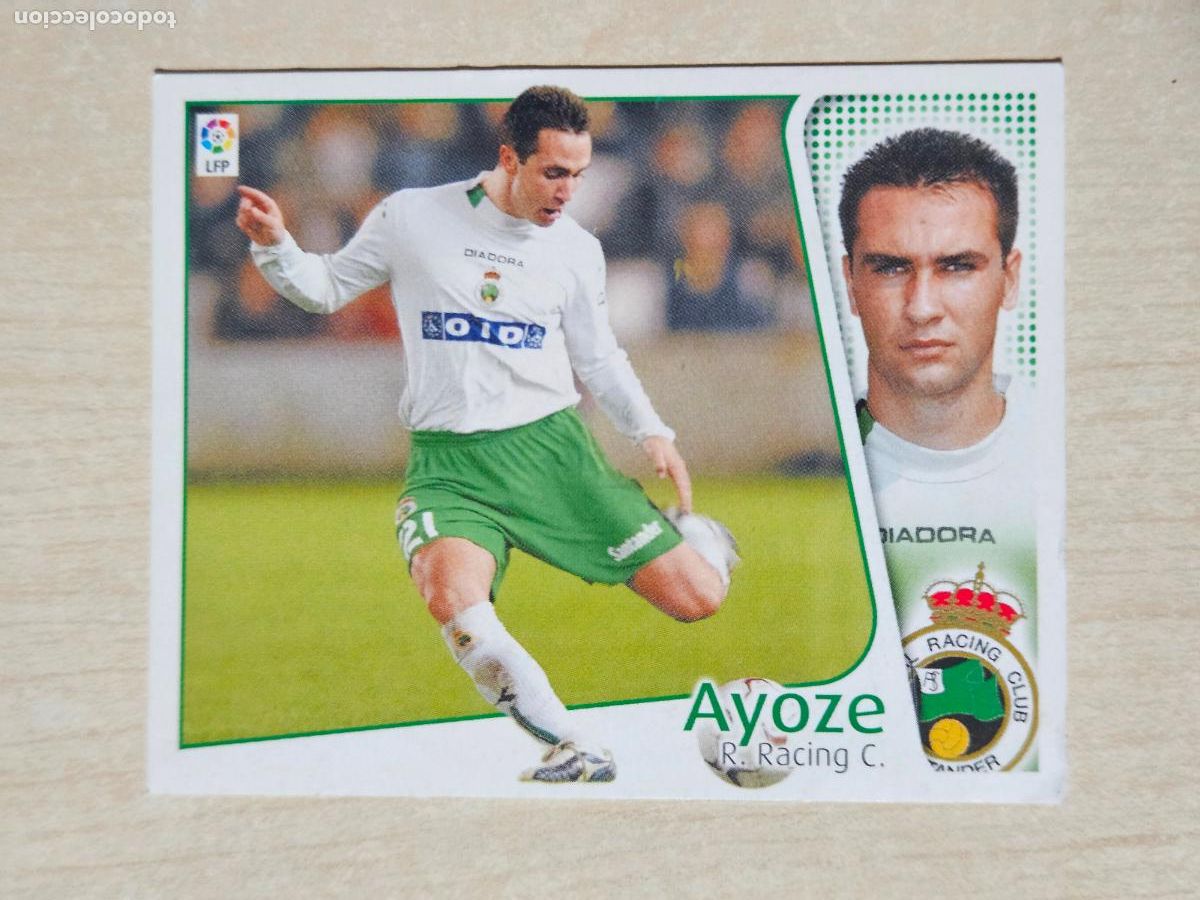 Cromos de f&uacute;tbol: CROMO AYOZE - ESTE 2004 05 - 04 05 - CROMO SIN PEGAR - RACING DE SANTANDER