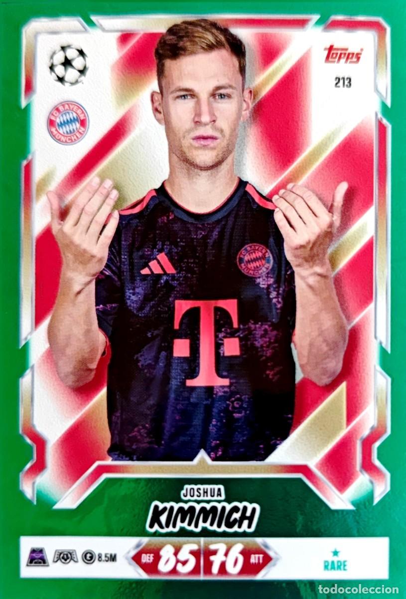 Cromos de f&uacute;tbol: 213 Joshua Kimmich - FC Bayern M&uuml;nchen - AQUA - RARE - TOPPS Match Attax 2026 2027 26 27