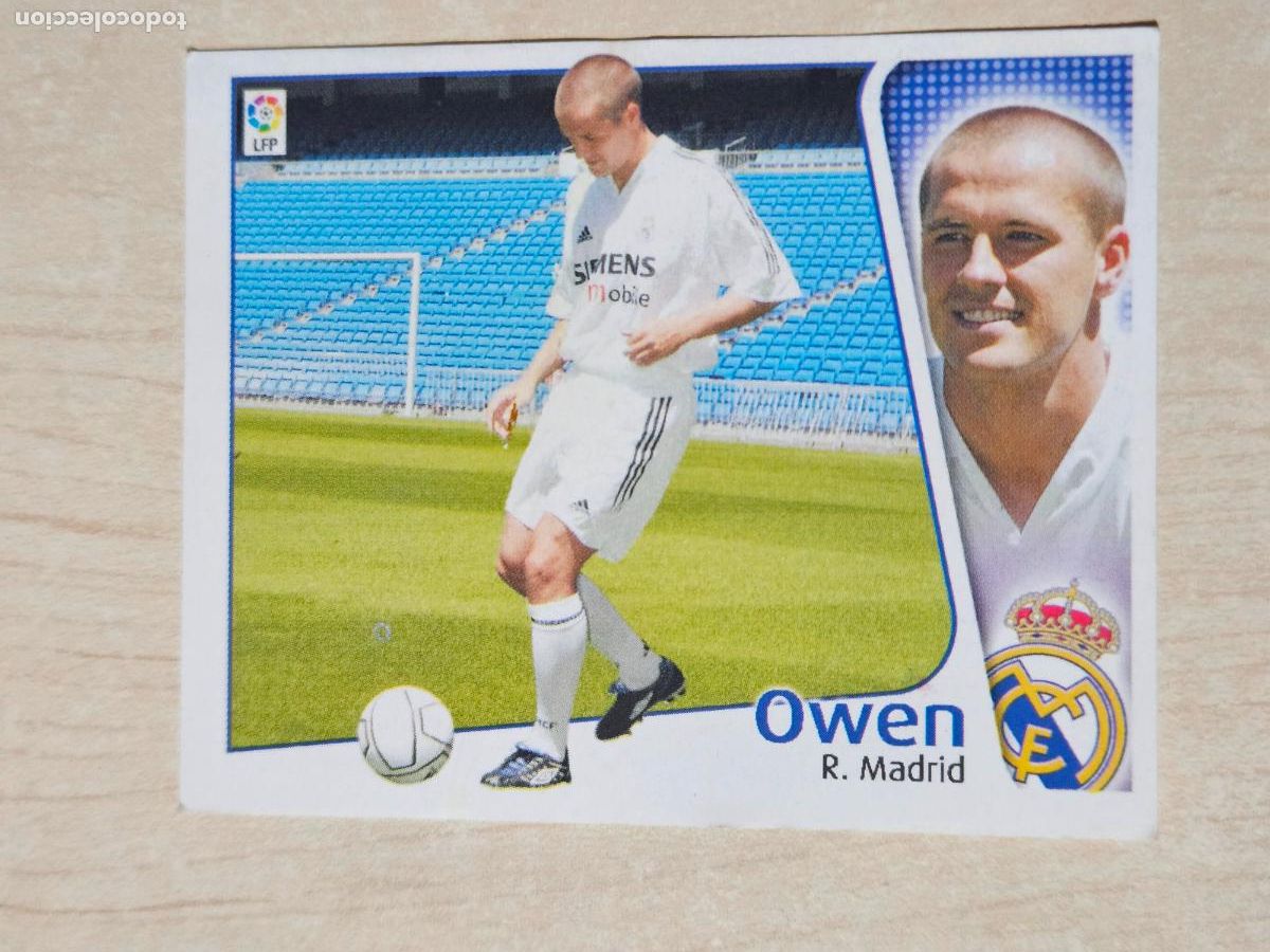 Cromos de f&uacute;tbol: EDICIONES ESTE 04 05 FICHAJE N&ordm; 29 OWEN - REAL MADRID - CROMO SIN PEGAR