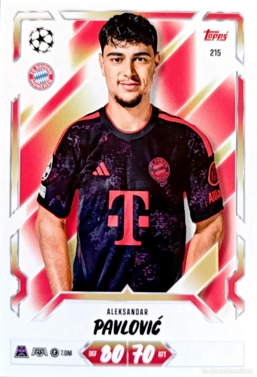 Cromos de f&uacute;tbol: 215 Aleksandar Pavlovic - FC Bayern M&uuml;nchen - TOPPS Match Attax 2026 2027 26 27