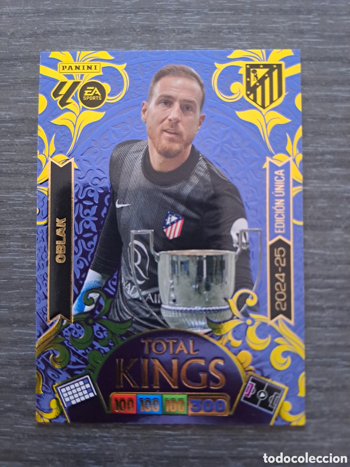 Cromos de f&uacute;tbol: TOTAL KINGS ADRENALYN XL 25-26 &ndash; OBLAK Carta Total Kings de Jan Oblak, perteneciente a la colecci&oacute;n