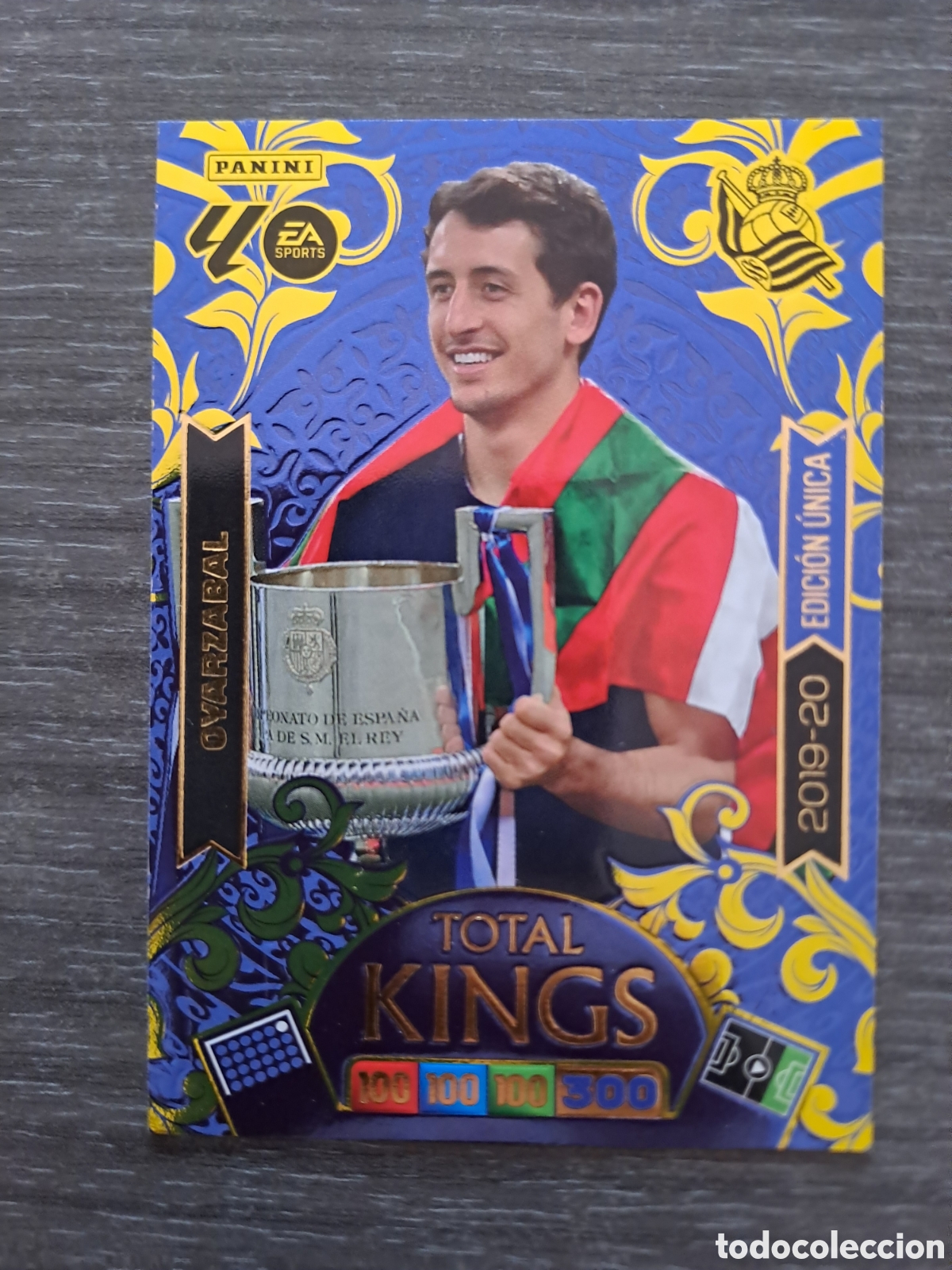 Cromos de f&uacute;tbol: TOTAL KINGS ADRENALYN XL 25-26 &ndash; OYARZABAL Carta Total Kings de Mikel Oyarzabal, perteneciente a la
