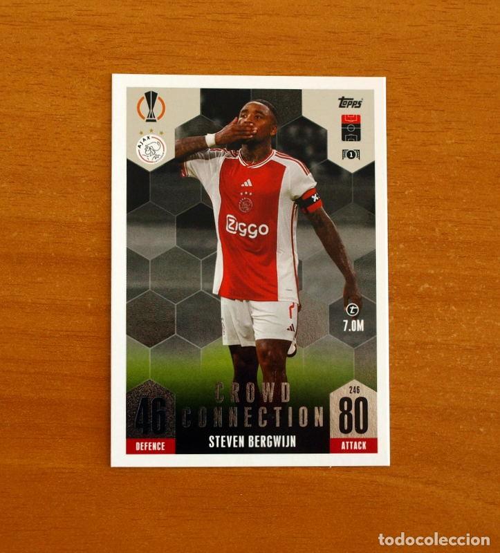 Cromos de f&uacute;tbol: Ajax -N&ordm; 246 Steven Bergwijn-Crowd Connection-Topps Match Attax Trading Card-2023-2024