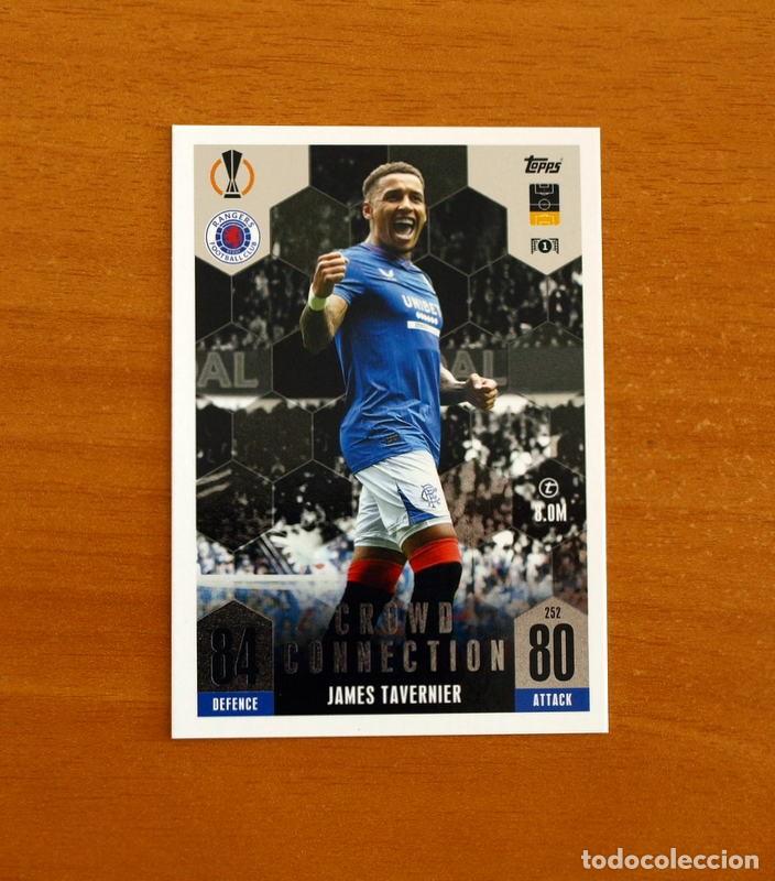 Cromos de f&uacute;tbol: Rangers -N&ordm; 252 James Tavernier -Crowd Connection-Topps Match Attax Trading Card-2023-2024