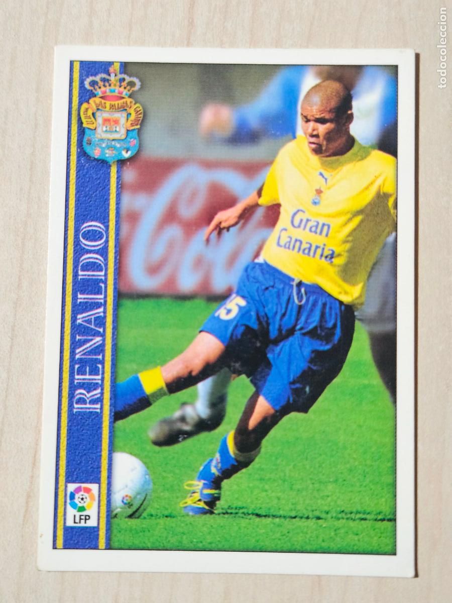 Cromos de f&uacute;tbol: N&ordm; 375 RENALDO - LAS FICHAS DE LA LIGA 2001 - MUNDICROMO - LAS PALMAS
