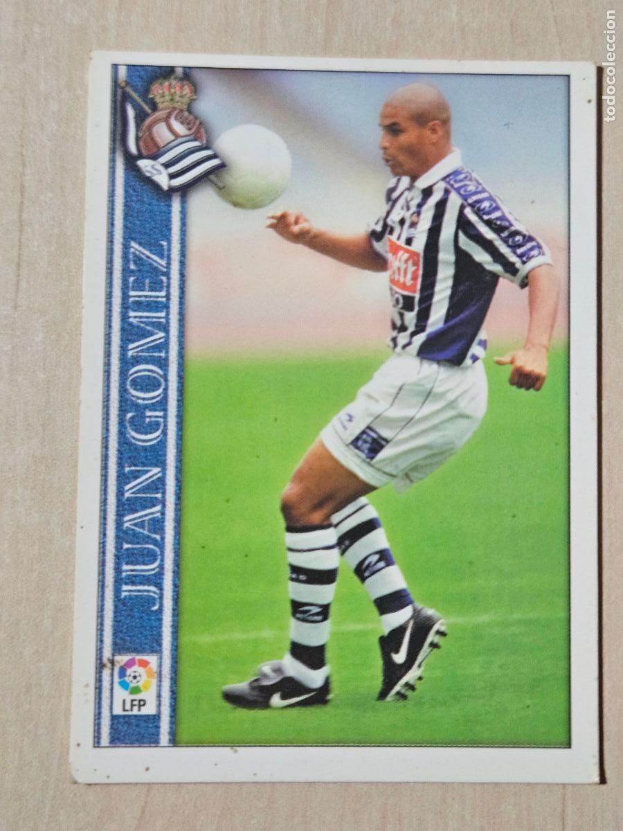 Cromos de f&uacute;tbol: N&ordm; 264 JUAN GOMEZ - LAS FICHAS DE LA LIGA 2001 - MUNDICROMO - REAL SOCIEDAD