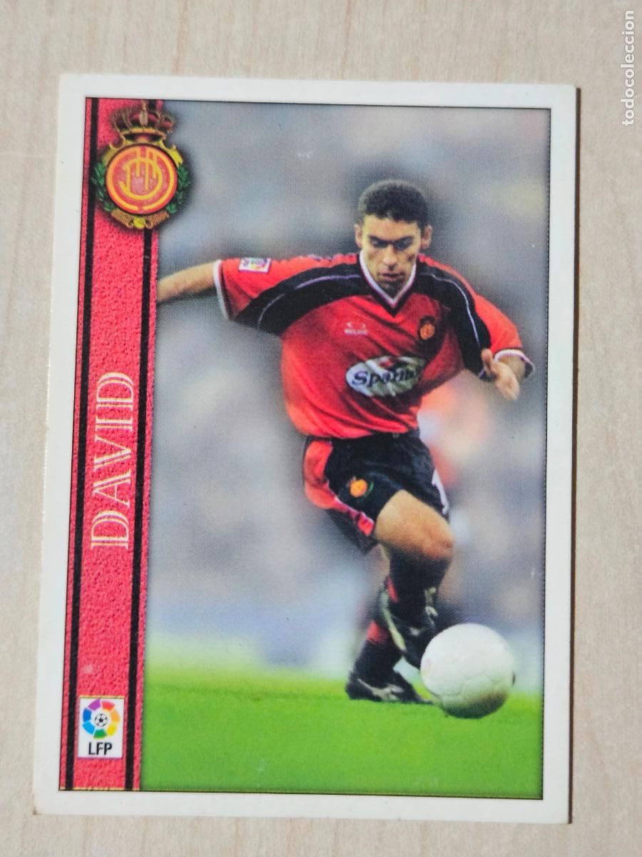 Cromos de f&uacute;tbol: N&ordm; 196 DAVID - LAS FICHAS DE LA LIGA 2001 - MUNDICROMO - MALLORCA - DOBLEZ