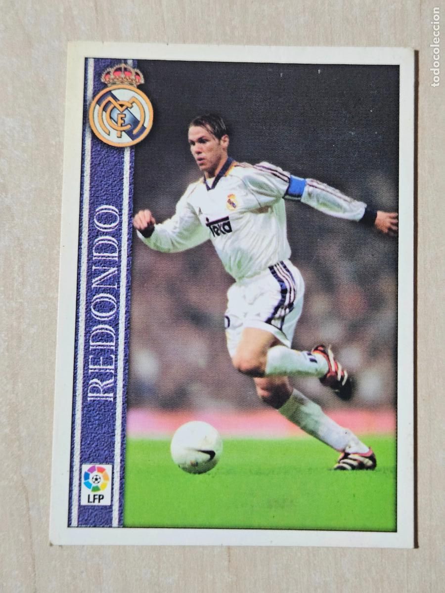 Cromos de f&uacute;tbol: N&ordm; 97 REDONDO - LAS FICHAS DE LA LIGA 2001 - MUNDICROMO - BAJA REAL MADRID