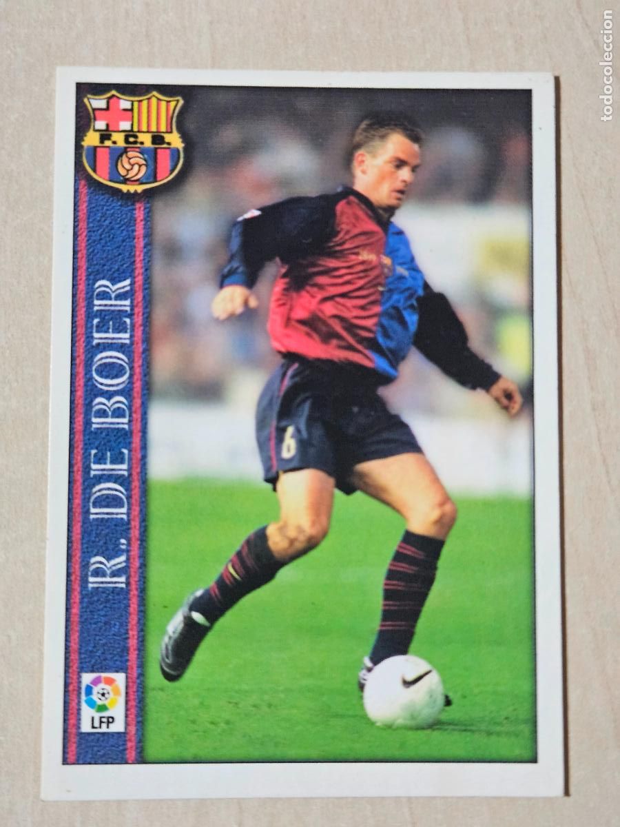 Cromos de f&uacute;tbol: N&ordm; 39 RONALD DE BOER - LAS FICHAS DE LA LIGA 2001 - MUNDICROMO - BARCELONA