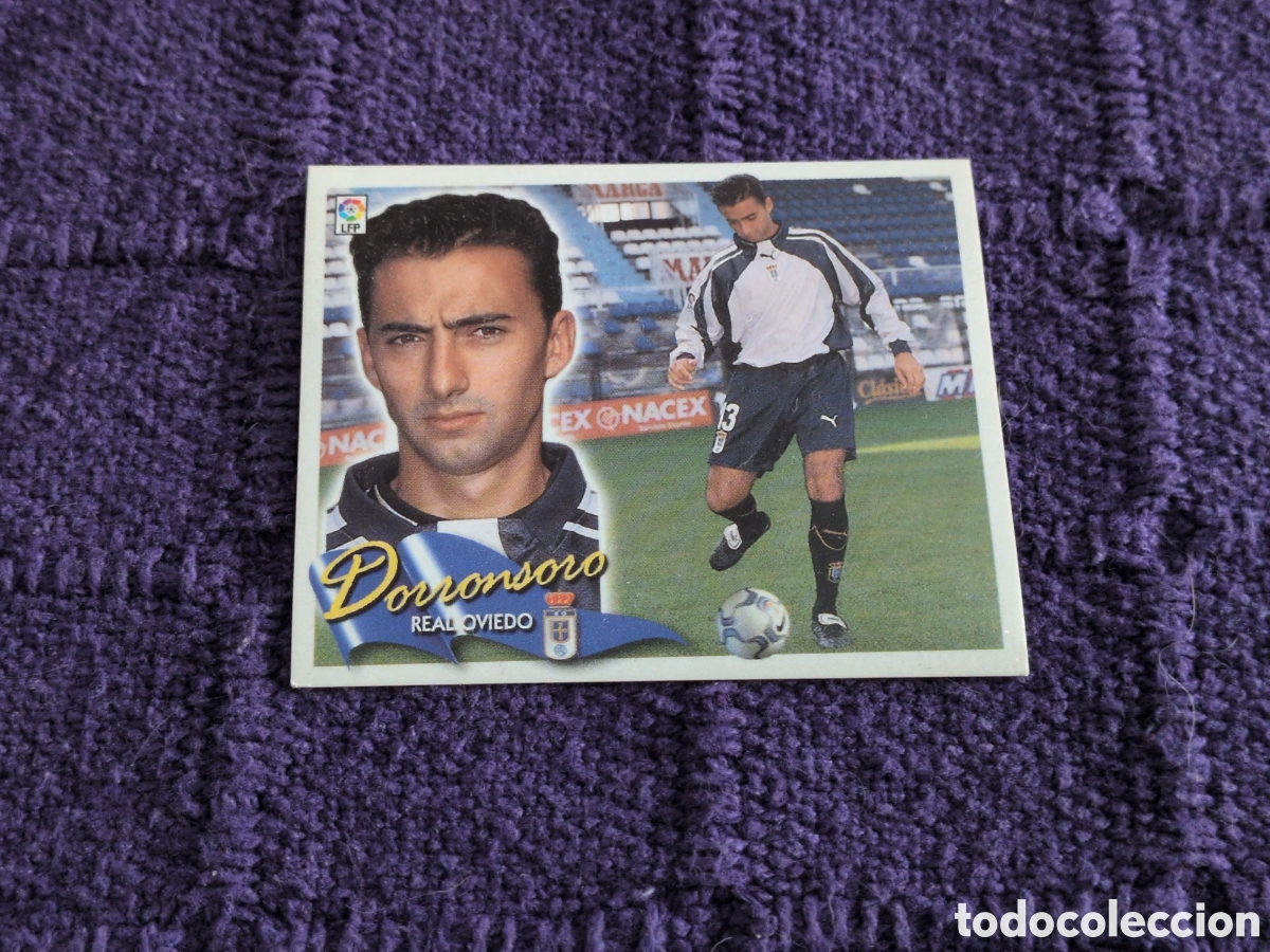Figurine di Calcio: DORRONSORO REAL OVIEDO COLOCA LIGA ESTE 2000 2001 00 01 NUNCA PEGADO SIN PEGAR