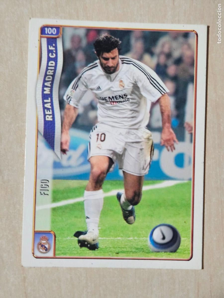 Cromos de f&uacute;tbol: N&ordm; 100 FIGO - MUNDICROMO - LAS FICHAS DE LA LIGA 2005 - REAL MADRID