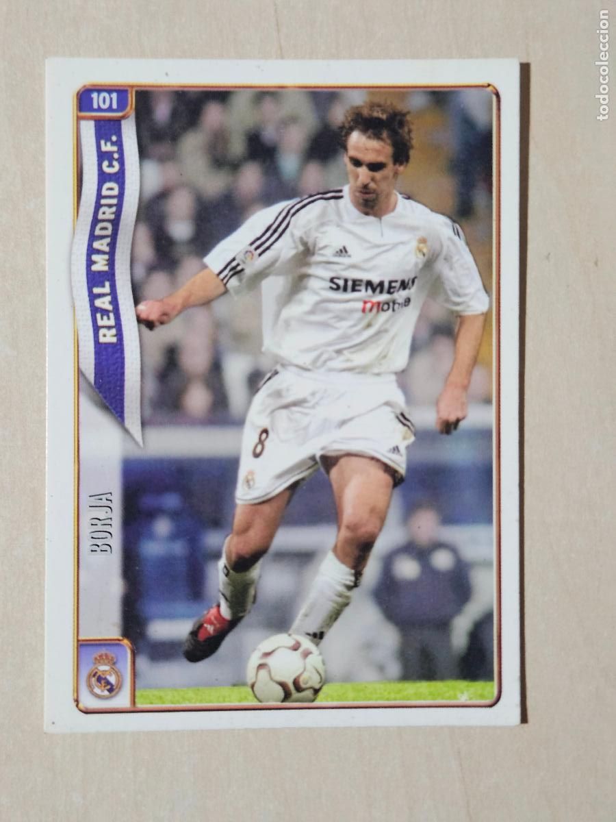 Fu&szlig;ball-Sticker: N&ordm; 10 BORJA - MUNDICROMO - LAS FICHAS DE LA LIGA 2005 - REAL MADRID