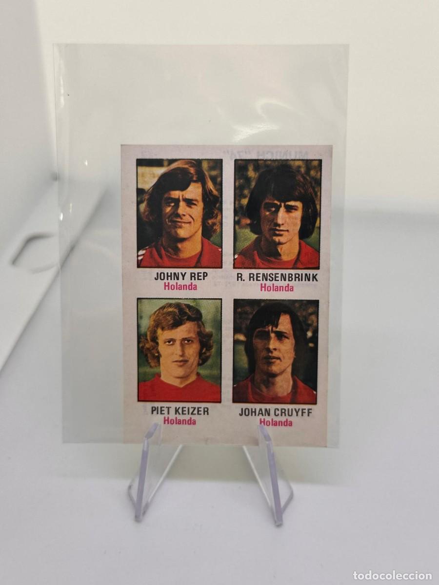 Fu&szlig;ball-Sticker: Rookie Johan Cruyff #38 Holanda Editorial Fher Panel Munich 1974