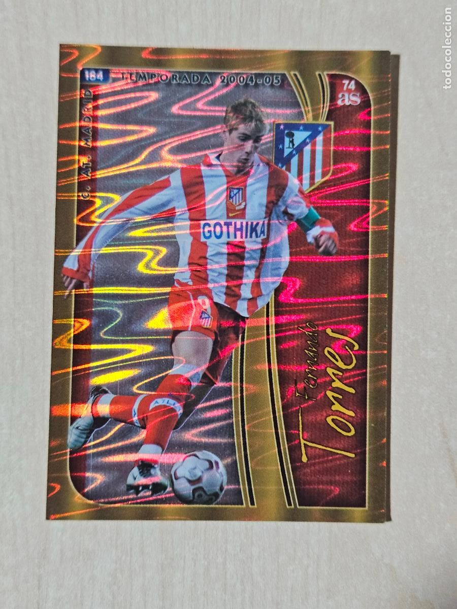 Fu&szlig;ball-Sticker: N&ordm; 74 FERNANDO TORRES - MUNDICROMO - LAS FICHAS DE LA LIGA 2005 - ALBUM DIARIO AS
