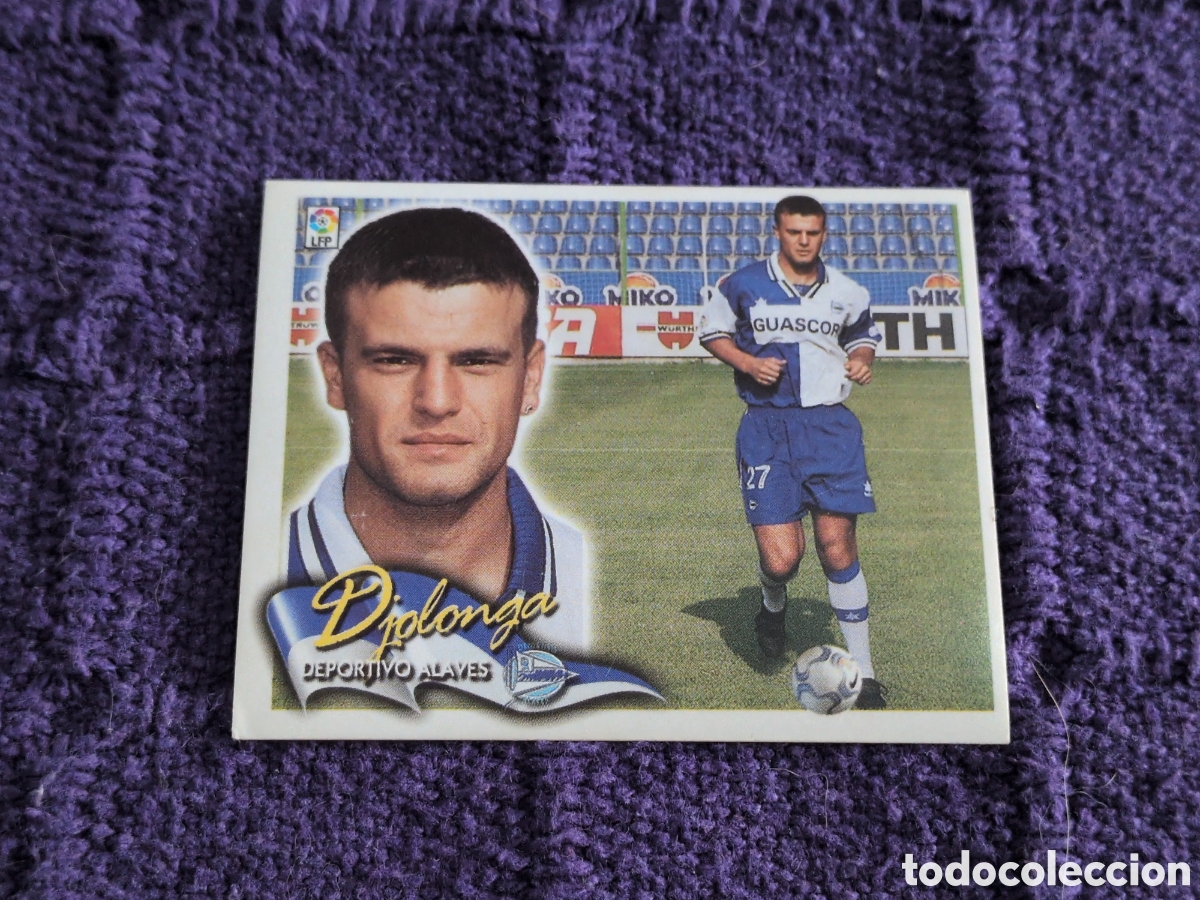 Figurine di Calcio: Alav&eacute;s - Djolonga - COLOCA - Ediciones Este Liga 2000-2001, 00-01 - Nunca pegado