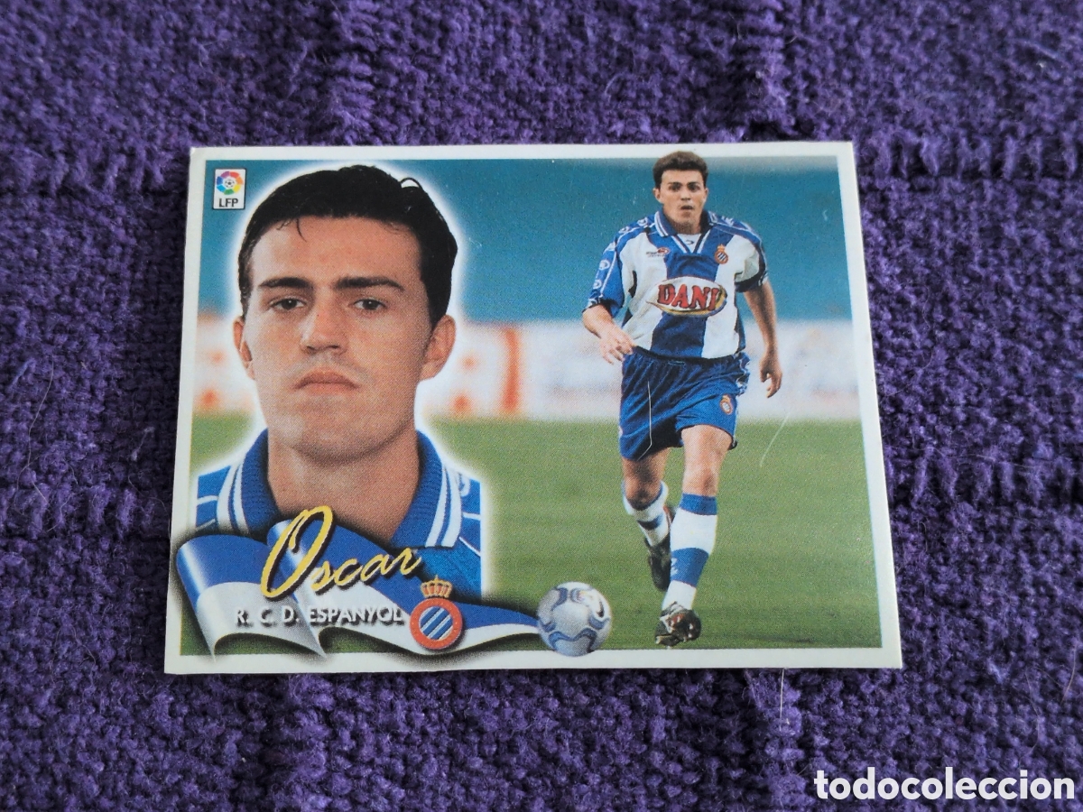 Figurine di Calcio: OSCAR R. C. D. ESPA&Ntilde;OL COLOCA LIGA ESTE 2000 2001 00 01 NUNCA PEGADO SIN PEGAR
