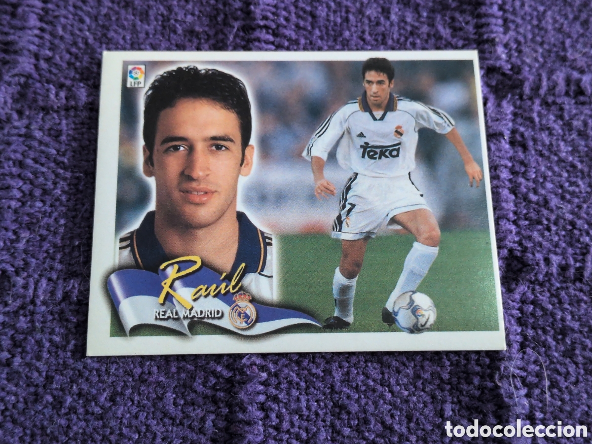 Figurine di Calcio: RAUL REAL MADRID LIGA ESTE 2000 2001 00 01 NUNCA PEGADO SIN PEGAR