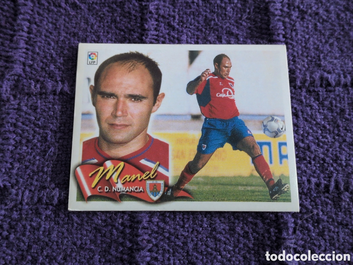 Figurine di Calcio: Numancia - Manel - COLOCA - Ediciones Este Liga 2000-2001, 00-01 - Nunca Pegado