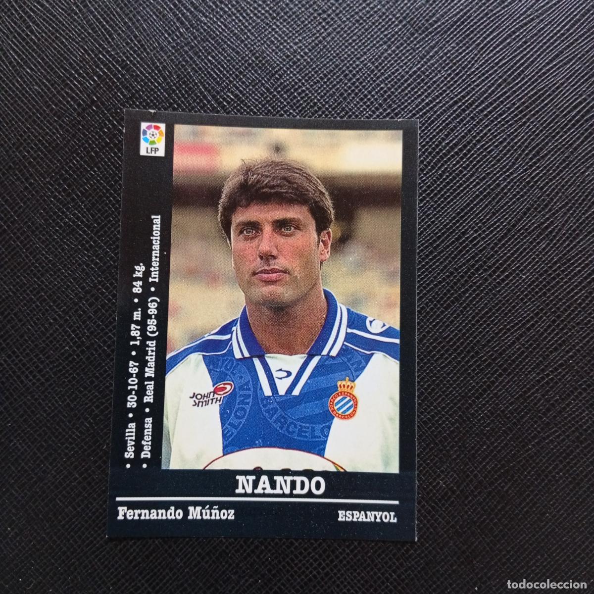 Cromos de f&uacute;tbol: 225 NANDO ESPA&Ntilde;OL PANINI 00 01 CROMO FUTBOL LIGA 2000 2001 - SIN PEGAR - A31 PG532
