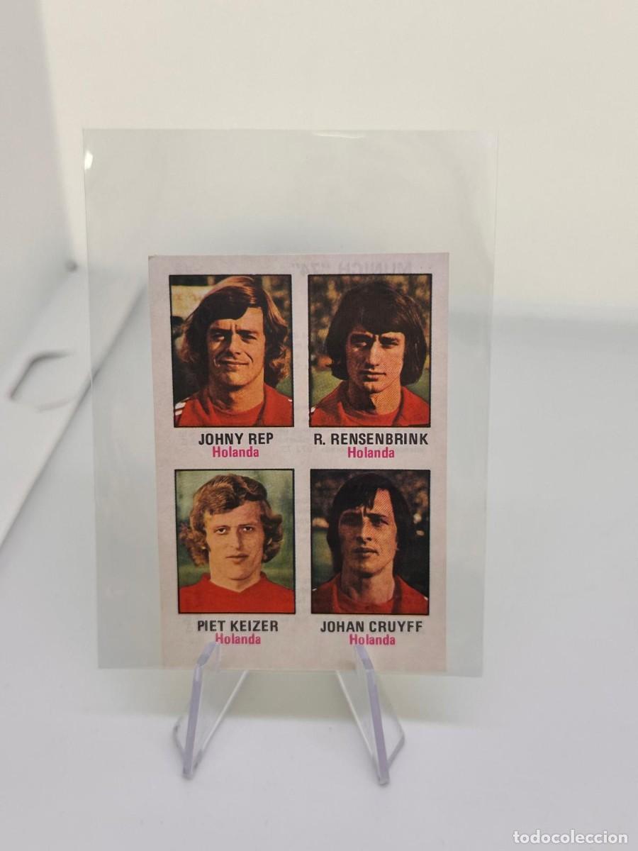 Cromos de f&uacute;tbol: Rookie Johan Cruyff #38 Holanda Editorial Fher Panel Munich 1974 2