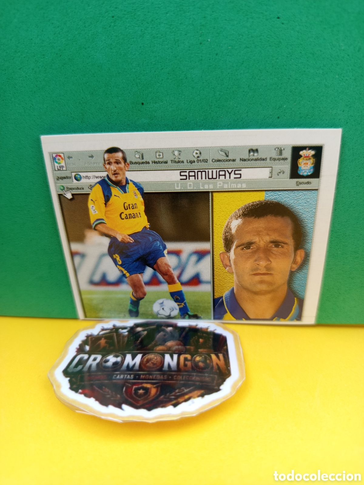 Football Stickers: ❇️ CROMO ⚽ SAMWAYS LAS PALMAS LIGA ESTE 2001 2002 SIN PEGAR ❇️