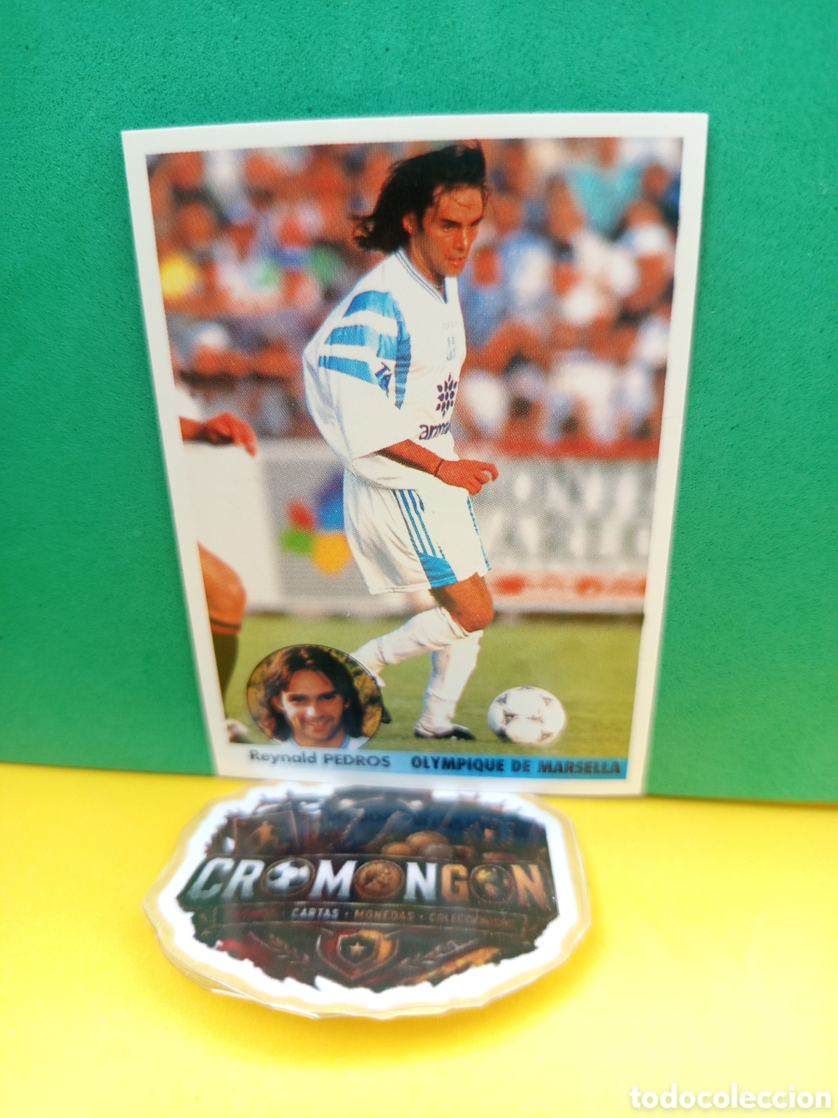Football Stickers: ❇️ CROMO ⚽ REYNALD PEDROS 305 OLYMPIQUE DE MARSELLA LOS MEJORES EQUIPOS DE EUROPA 96 97 SIN PEGAR ❇️