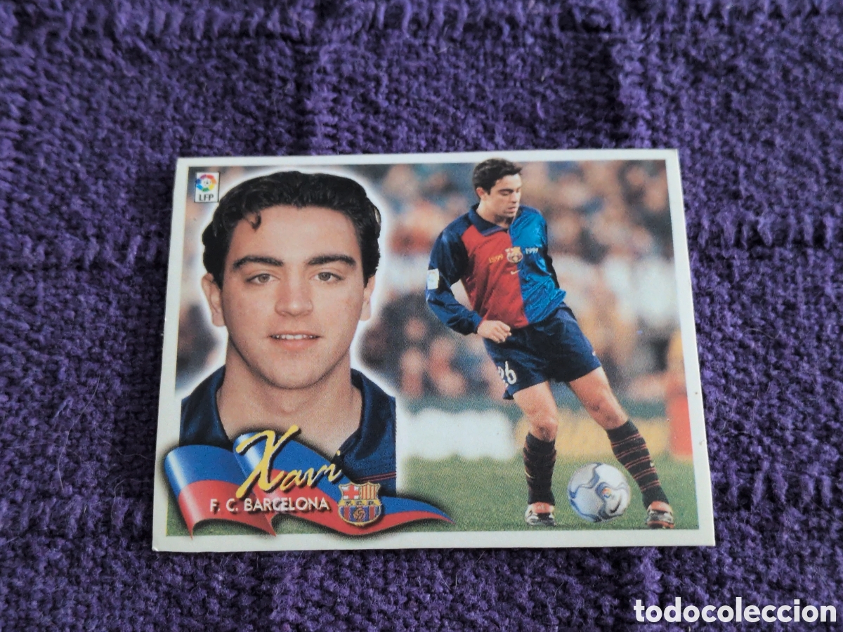 Fu&szlig;ball-Sticker: XAVI F. C. BARCELONA LIGA ESTE 2000 2001 00 01 NUNCA PEGADO SIN PEGAR