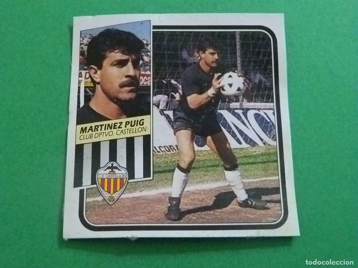 Cromos de f&uacute;tbol: CROMO FUTBOL MARTINEZ PUIG C.D. CASTELL&Oacute;N DESPEGADO LIGA ESTE 1989-1990/89-90