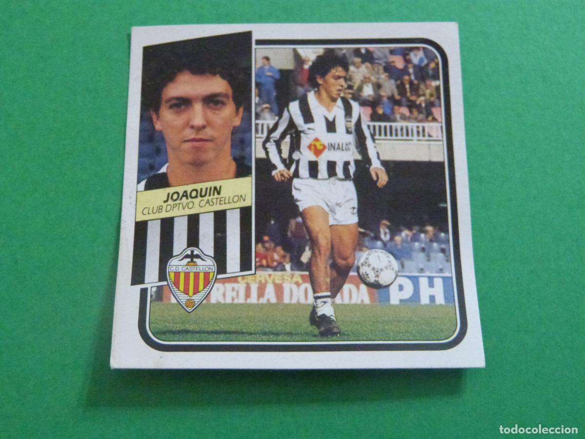 Cromos de f&uacute;tbol: CROMO FUTBOL JOAQU&Iacute;N C.D. CASTELL&Oacute;N DESPEGADO LIGA ESTE 1989-1990/89-90