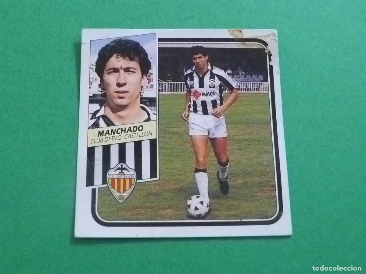 Cromos de f&uacute;tbol: CROMO FUTBOL MANCHADO C.D. CASTELL&Oacute;N DESPEGADO LIGA ESTE 1989-1990/89-90
