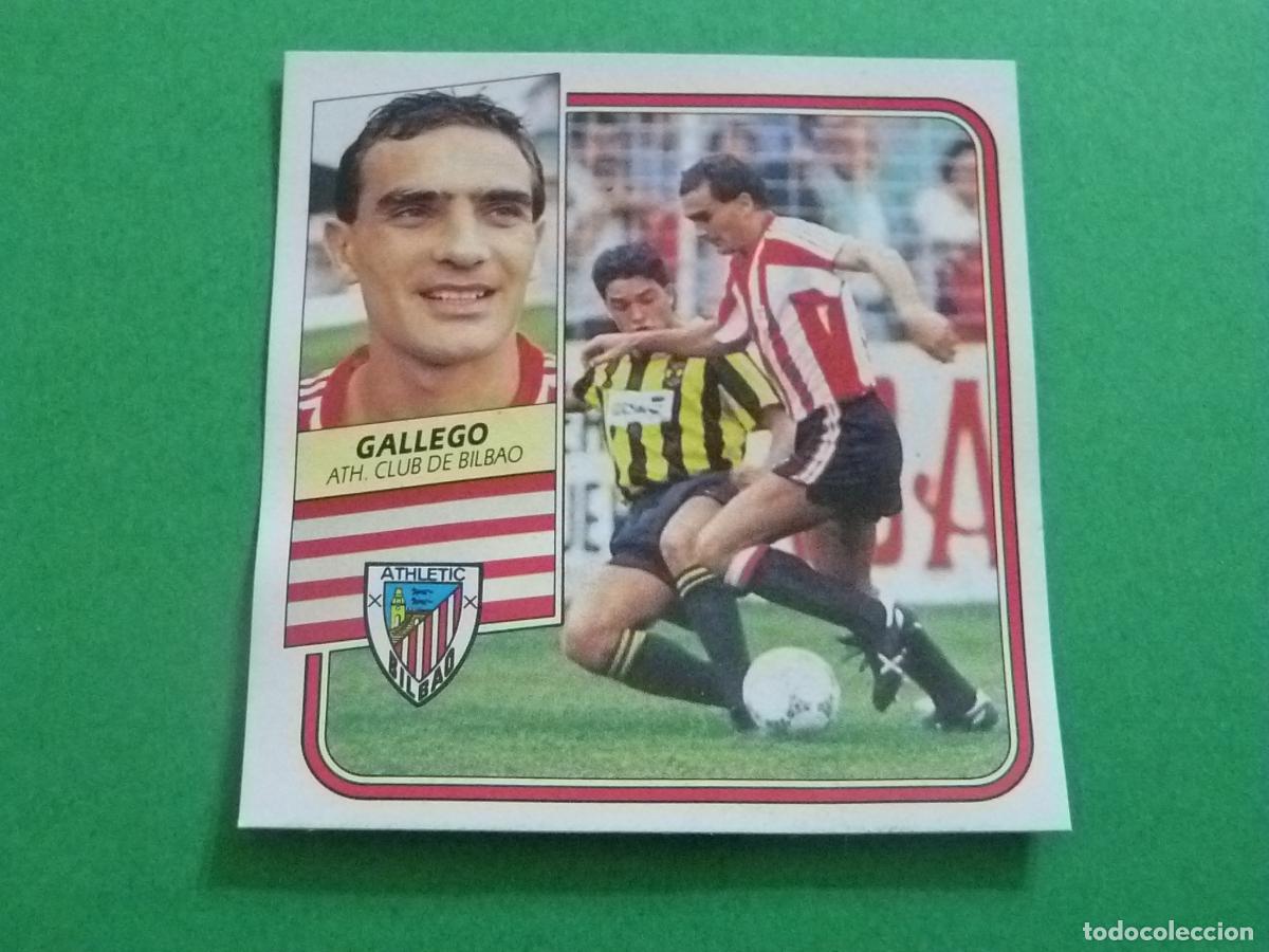 Cromos de f&uacute;tbol: CROMO FUTBOL GALLEGO ATH. BILBAO DESPEGADO LIGA ESTE 1989-1990/89-90