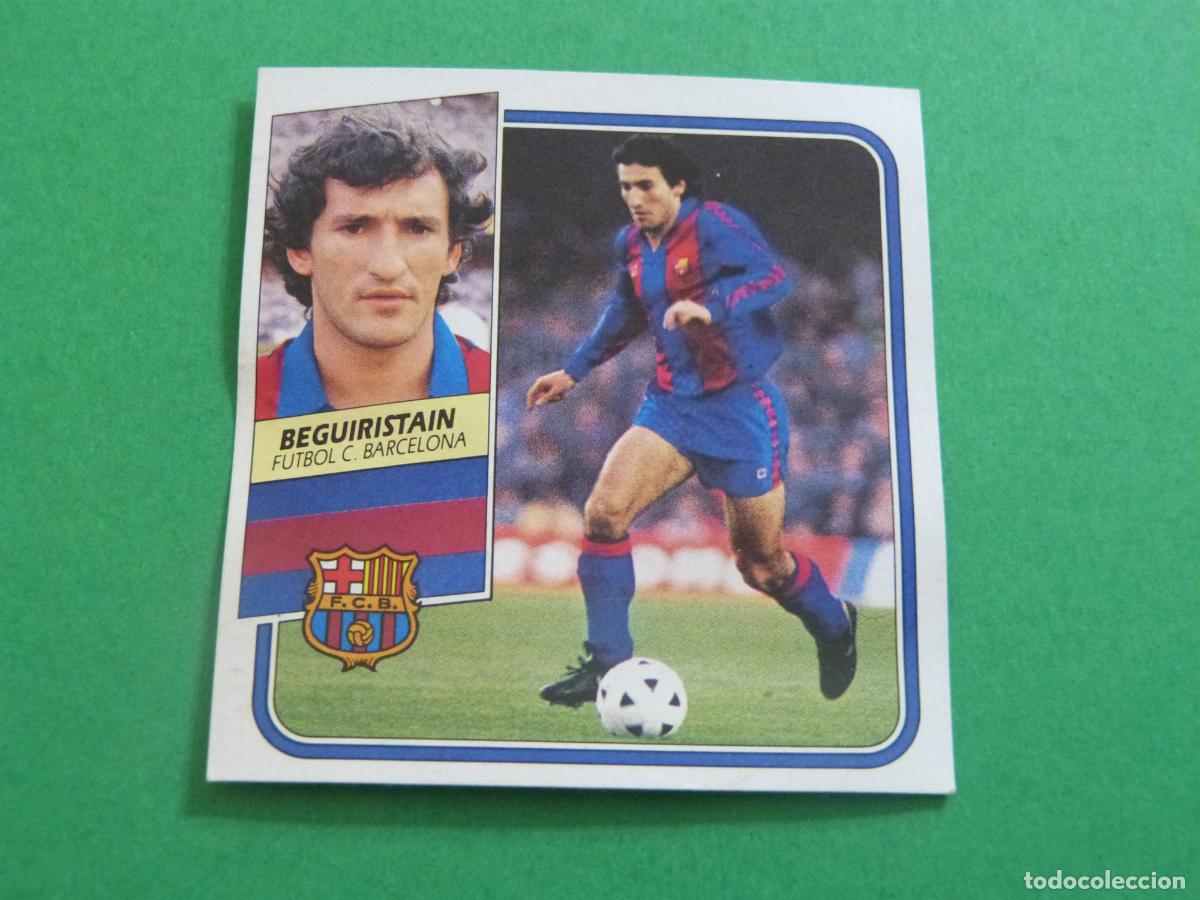 Cromos de f&uacute;tbol: CROMO FUTBOL BEGUIRISTAIN F.C.BARCELONA DESPEGADO LIGA ESTE 1989-1990/89-90