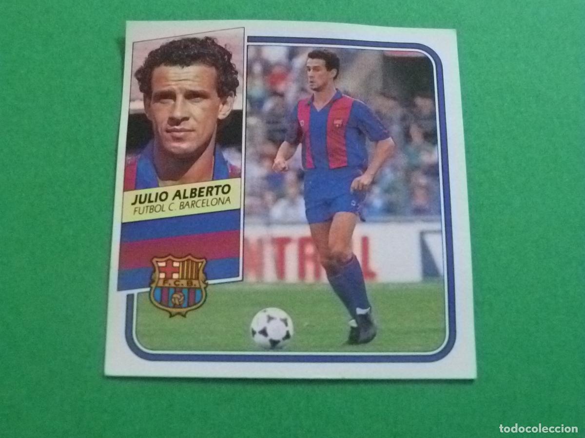 Cromos de f&uacute;tbol: CROMO FUTBOL JULIO ALBERTO F.C.BARCELONA DESPEGADO LIGA ESTE 1989-1990/89-90