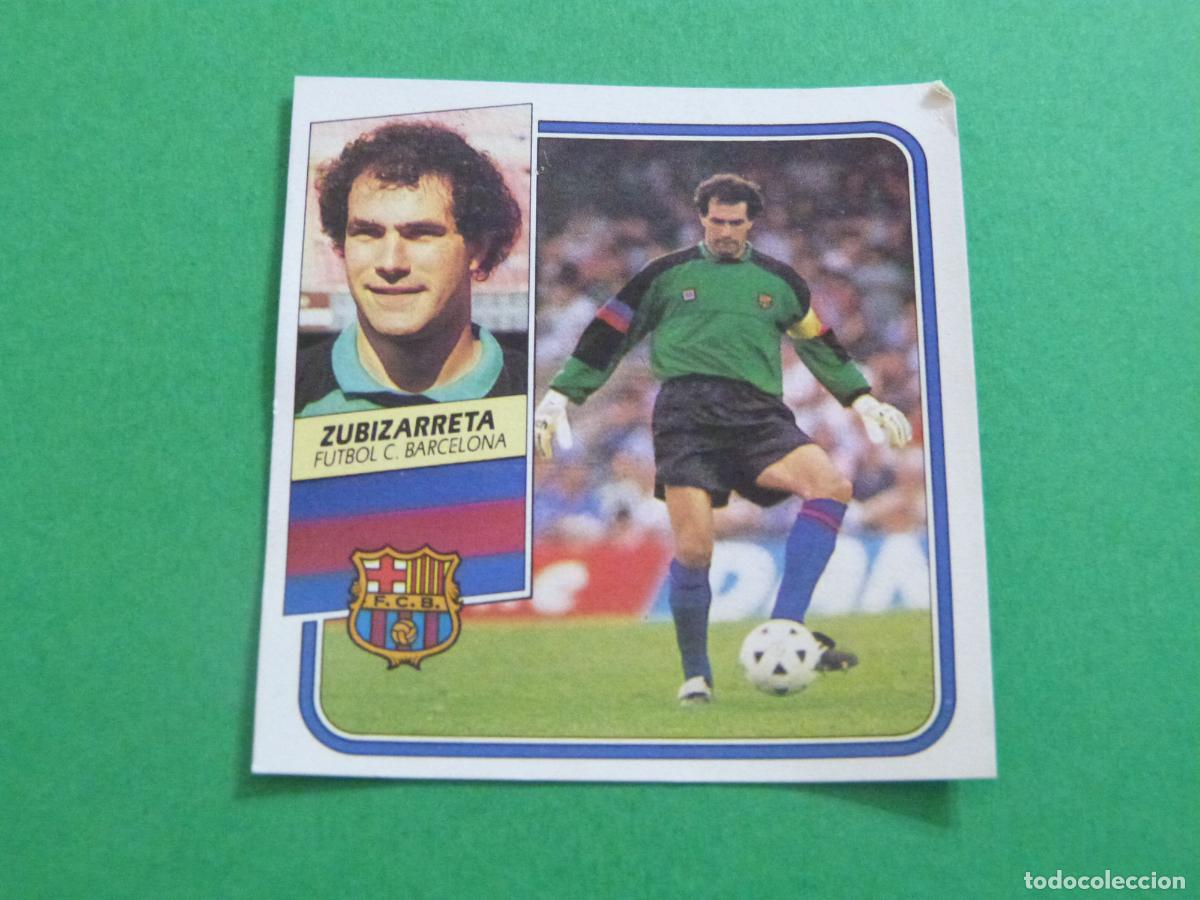 Cromos de f&uacute;tbol: CROMO FUTBOL ZUBIZARRETA F.C.BARCELONA DESPEGADO LIGA ESTE 1989-1990/89-90