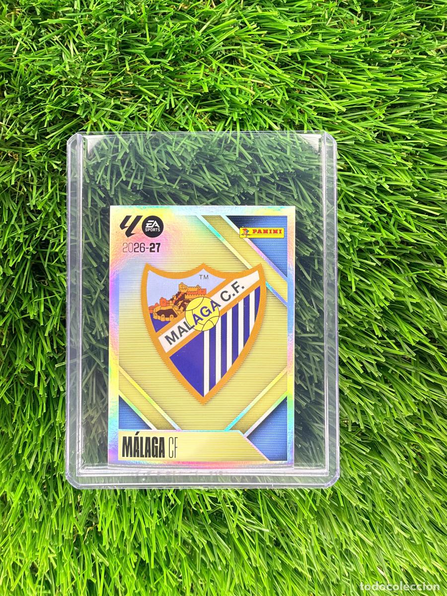 Cromos de f&uacute;tbol: N&ordm; 1 Escudo M&aacute;laga CF Liga Este 26 27